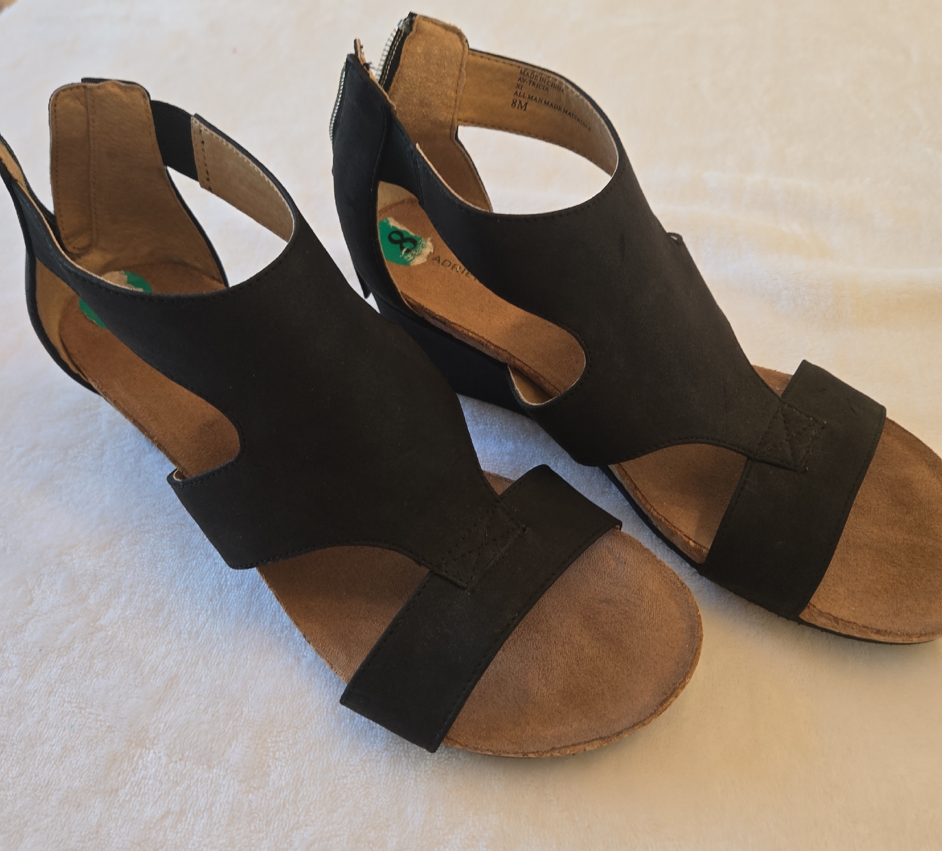 Adrienne Vittadini Black Women's Sandals
